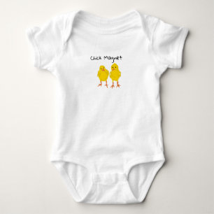 Baby Chicks Malerei Chick Magnet Baby Bodysuit Strampler