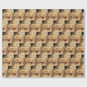 Baby Chicks mit Gingham Eiern Geschenkpapier (Flach)