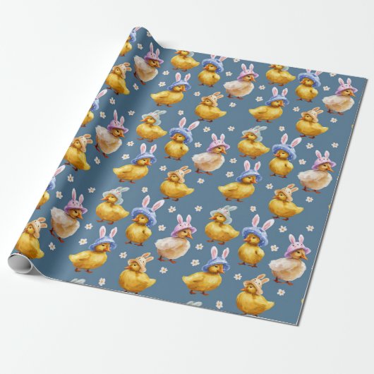 Baby Chicks Pattern | Easter Wrapping Paper Geschenkpapier (Ungerollt)
