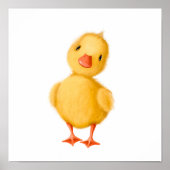 Baby Chicks Print | Baby Chips Aquarellfarbe Print Poster (Vorne)