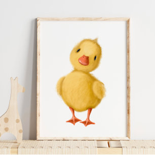 Baby Chicks Print   Baby Chips Aquarellfarbe Print Poster