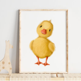 Baby Chicks Print | Baby Chips Aquarellfarbe Print Poster