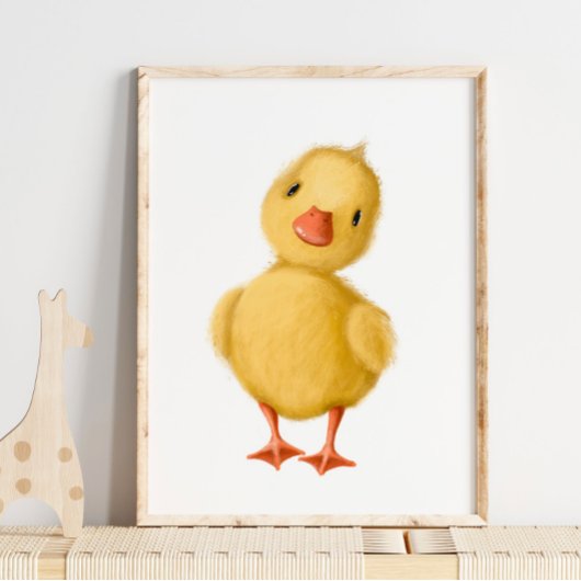 Baby Chicks Print | Baby Chips Aquarellfarbe Print Poster