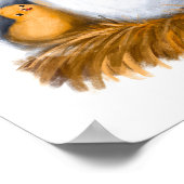 Baby Chicks Print | Baby Chips Aquarellfarbe Print Poster (Ecke)