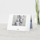 Baby Chicks Twin Boys Foto Geburtsankündigung Ankündigung (Rückseite)