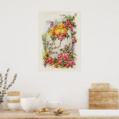 Baby Chicks und Rose Osterposter Poster (Küche)