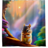 Baby Chipmunk Duschvorhang (Vorderseite)