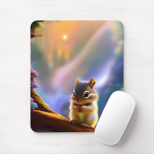 Baby Chipmunk Mousepad (Mit Mouse)