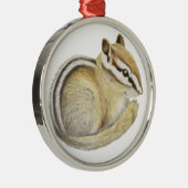Baby Chipmunk Ornament Aus Metall (Rechts)