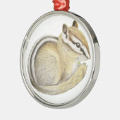 Baby Chipmunk Ornament Aus Metall (Links)