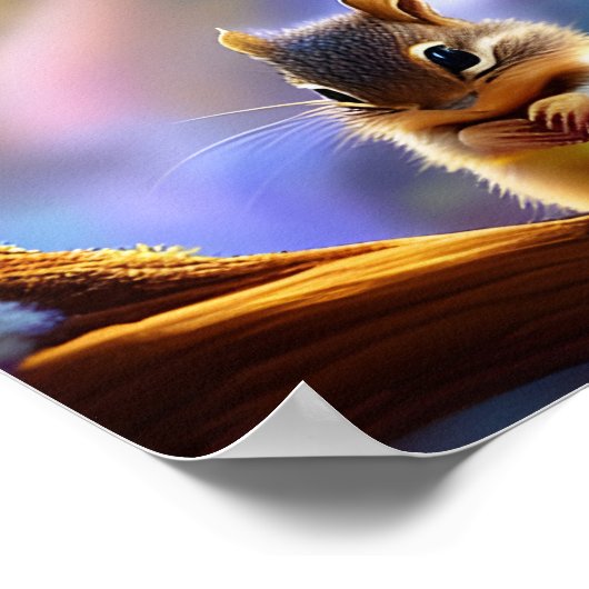 Baby Chipmunk Poster (Ecke)