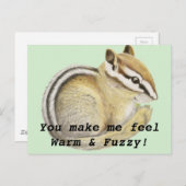 Baby Chipmunk Postkarte (Vorne/Hinten)