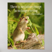 Baby Chipmunk Quote Poster (Vorne)