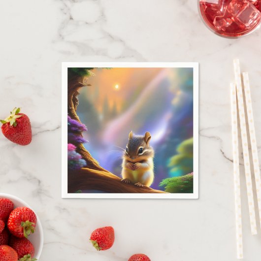 Baby Chipmunk Serviette (Beispiel)