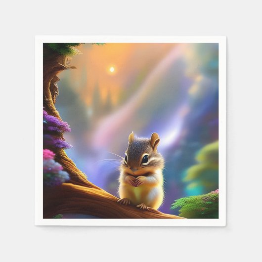 Baby Chipmunk Serviette (Vorderseite)