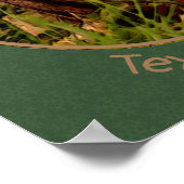 Baby Chipmunk Wildlife Animal Art Personalisiert Poster (Ecke)