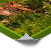 Baby Chipmunks Abstrakte Tierkunst Poster (Ecke)