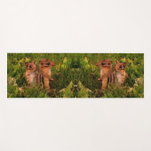 Baby Chipmunks Abstrakte Tierkunst Yogamatte (Vorderseite (Horizontal))