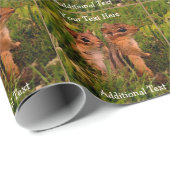 Baby Chipmunks Animal Art Personalisiert Geschenkpapier (Rolleneckpunkt)