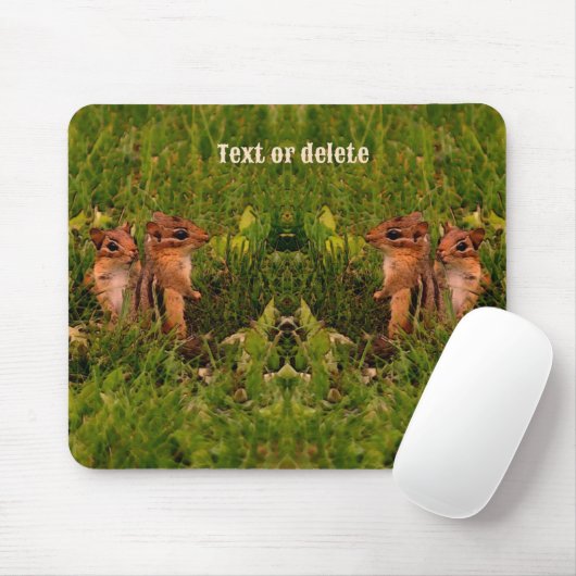Baby Chipmunks Animal Art Personalisiert Mousepad (Mit Mouse)