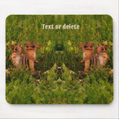 Baby Chipmunks Animal Art Personalisiert Mousepad (Vorne)