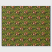 Baby Chipmunks Animal Nature Art Geschenkpapier (Flach)