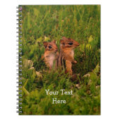 Baby Chipmunks Animal Nature Art Notebook Notizblock (Vorderseite)