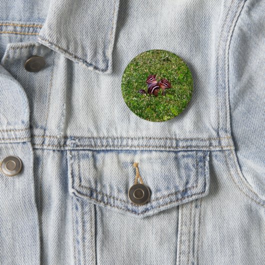 Baby Chipmunks First Day Animal Button (Beispiel)