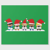 Baby Christmas Choir Geschenkpapier (Flach)