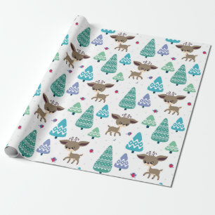 Baby Christmas Deer Geschenkpapier