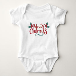 Baby Christmas One-Piece | Merry Christmas Outfit Baby Strampler