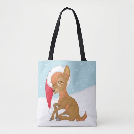 Baby Christmas Reindeer Tasche (Vorderseite)