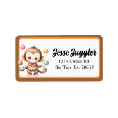 Baby Circus Adressaufkleber (Vorne)