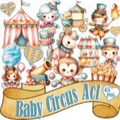 Baby Circus Aufkleber