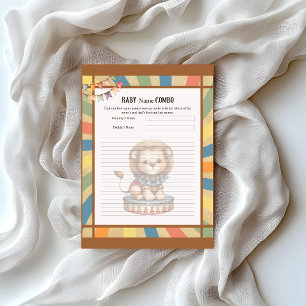 Baby Circus_ Baby Name Combo Showspiel Briefbogen
