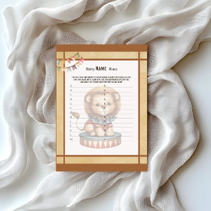 Baby Circus_ Baby Name Race Game Briefbogen