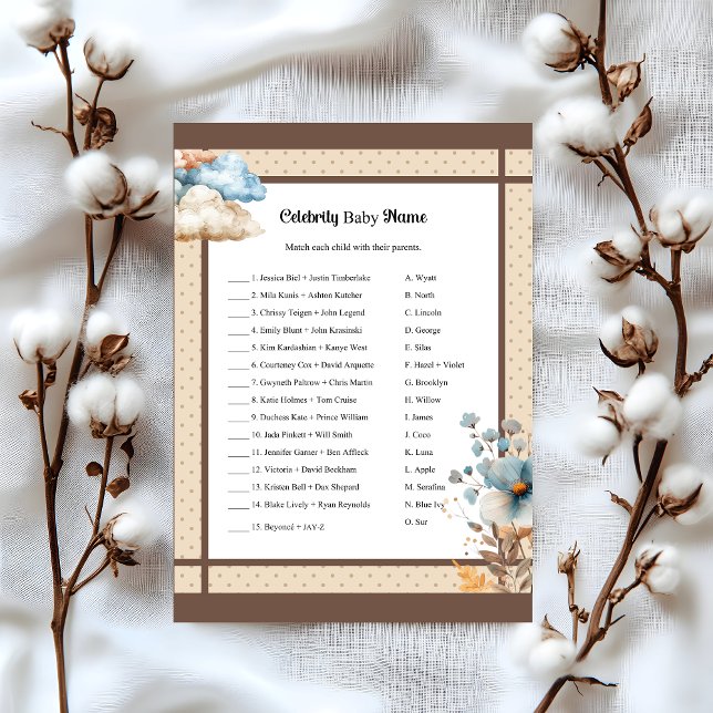 Baby Circus_ Celebrity Baby Game Briefbogen (Von Creator hochgeladen)