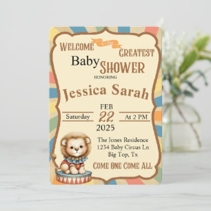 Baby Circus Einladung