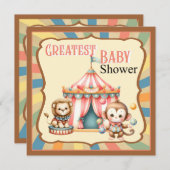 Baby Circus Feiertagskarte (Vorne/Hinten)