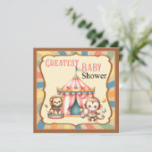 Baby Circus Feiertagskarte (Stehend Vorderseite)