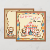 Baby Circus Feiertagskarte (Vorne/Hinten)