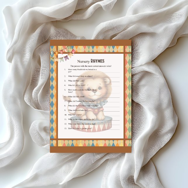 Baby Circus_ Kinderzimmer Rhymes Briefbogen (Von Creator hochgeladen)