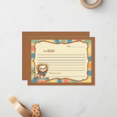 Baby Circus Mitteilungskarte (Vorderseite/Rückseite Beispiel)