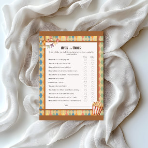 Baby Circus_ Over oder Under Baby Showgame Briefbogen