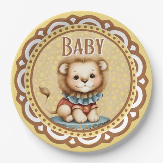 Baby Circus Pappteller (Vorderseite)