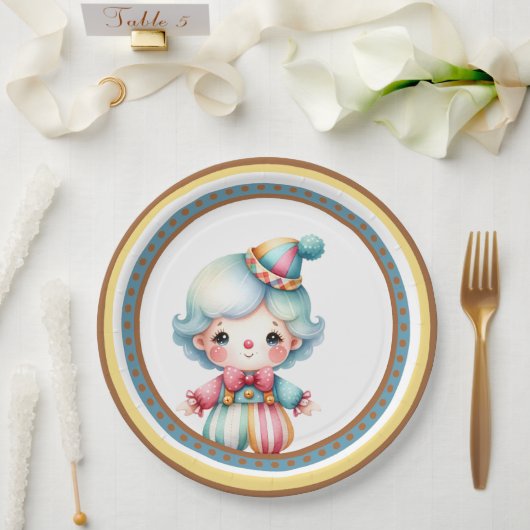 Baby Circus Pappteller (Hochzeit)