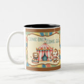 Baby Circus Zweifarbige Tasse (Links)