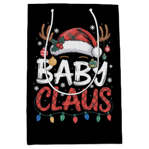 Baby Claus Weihnachten Santa Hut Geweihe Xmas Lich Mittlere Geschenktüte