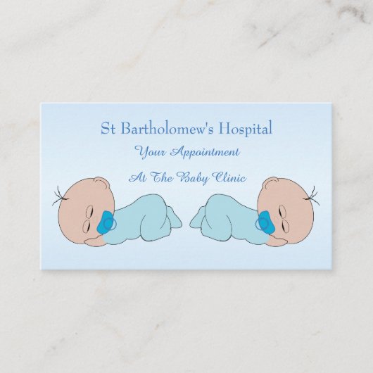 Baby Clinic Terminkarte (Vorderseite)