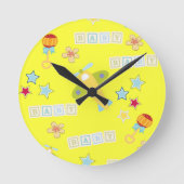 Baby Clock Runde Wanduhr (Vorderseite)